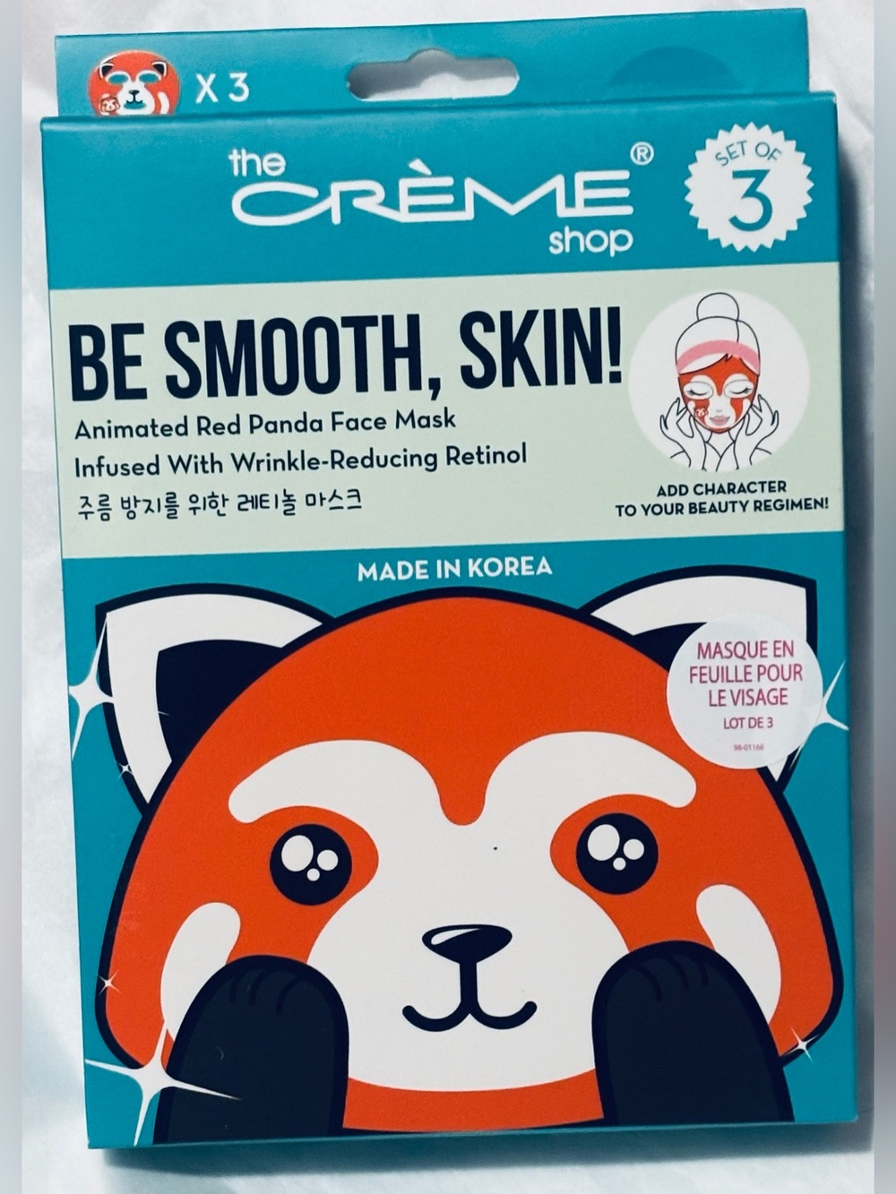 The Crème Shop Be Smooth Red Panda Set of Masks
